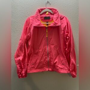Lauren Ralph Lauren LRL Active Barbie Pink Hood Full Zip Jacket Women's Large